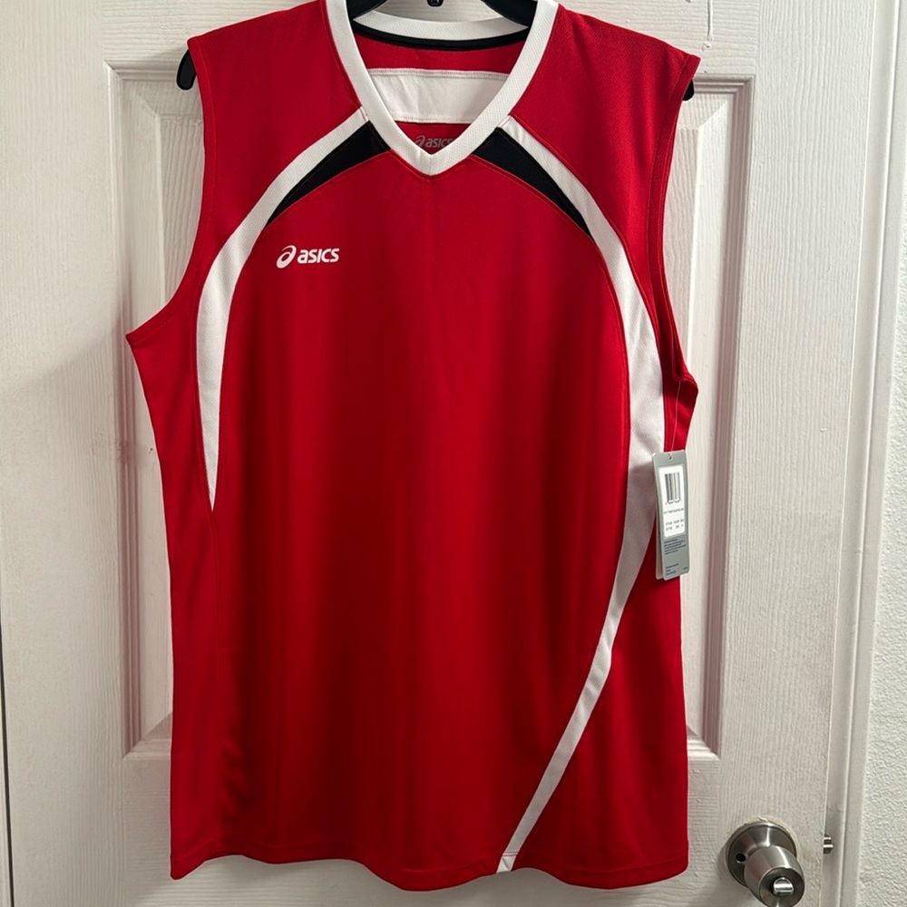 Brand new ASICS Red active Sleeveless Top for Man Size Medium